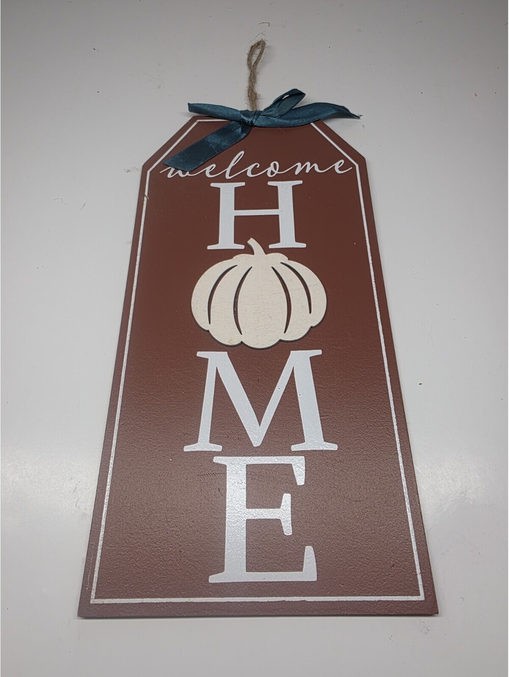 fall autumn halloween decor Sign Pumpkin Welcome Home